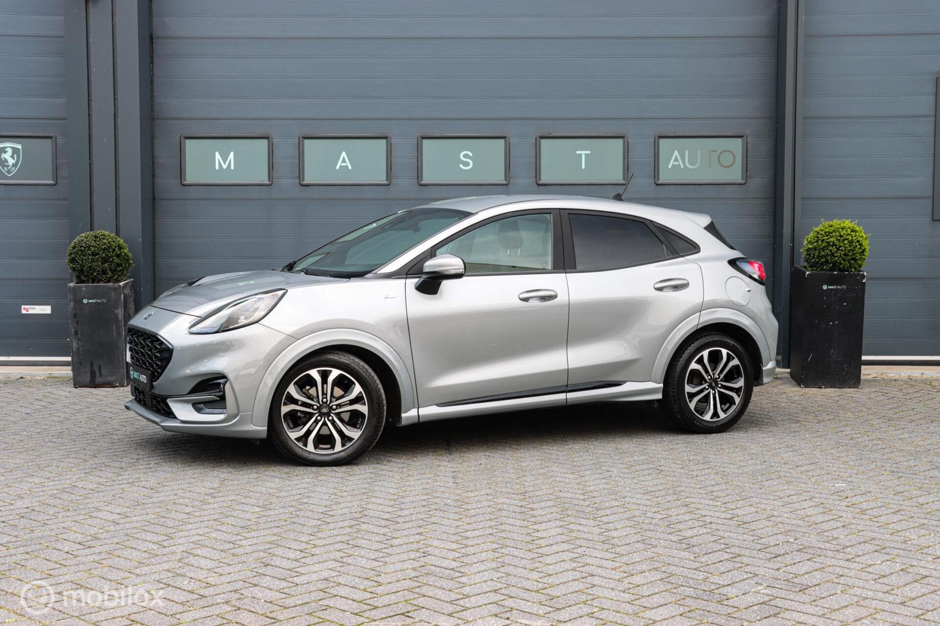 Ford Puma 1.0 EcoBoost Hybrid ST-Line|LED|Carplay|Stoel&stuu, Auto's, Voorwielaandrijving, Zwart, 1226 kg, Bedrijf