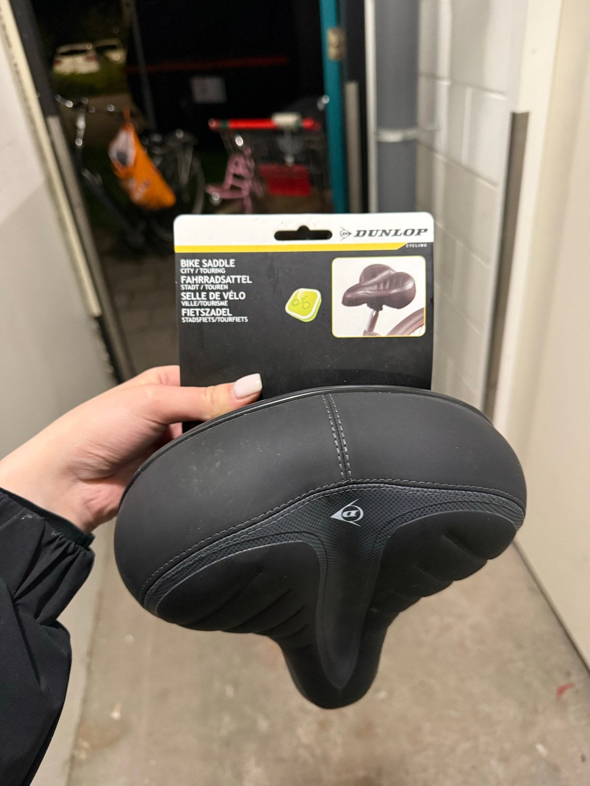 Dunlop fietszadel City/Touring - Nieuw in verpakking, Ophalen of Verzenden, Zadel, Stadsfiets, Nieuw