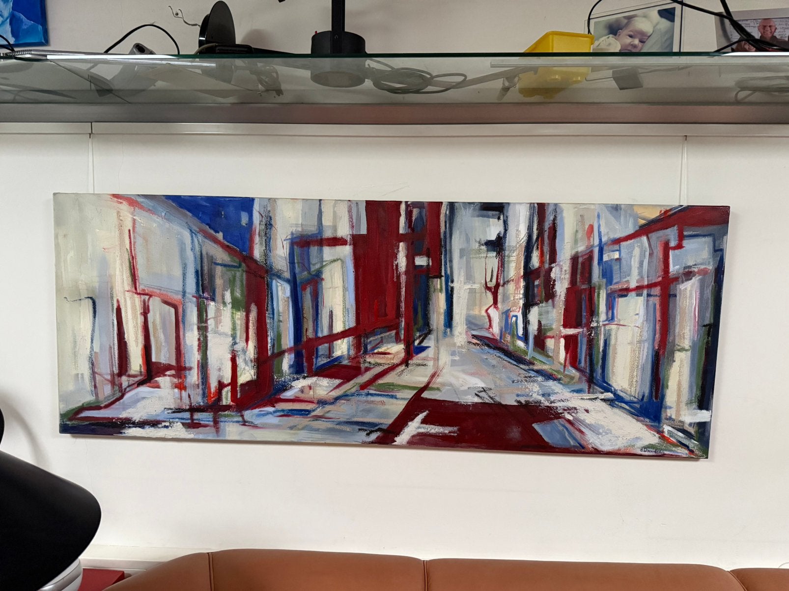 Danïelle Davidson schilderij ‘Stadsgezicht’, Antiek en Kunst, Ophalen