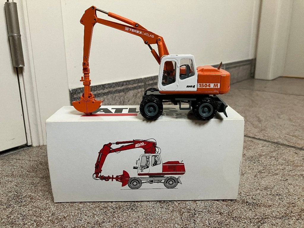 Terex Atlas 1504 M Graafmachine Model, Overige merken, 1:50 of kleiner, Overige typen, Ophalen of Verzenden