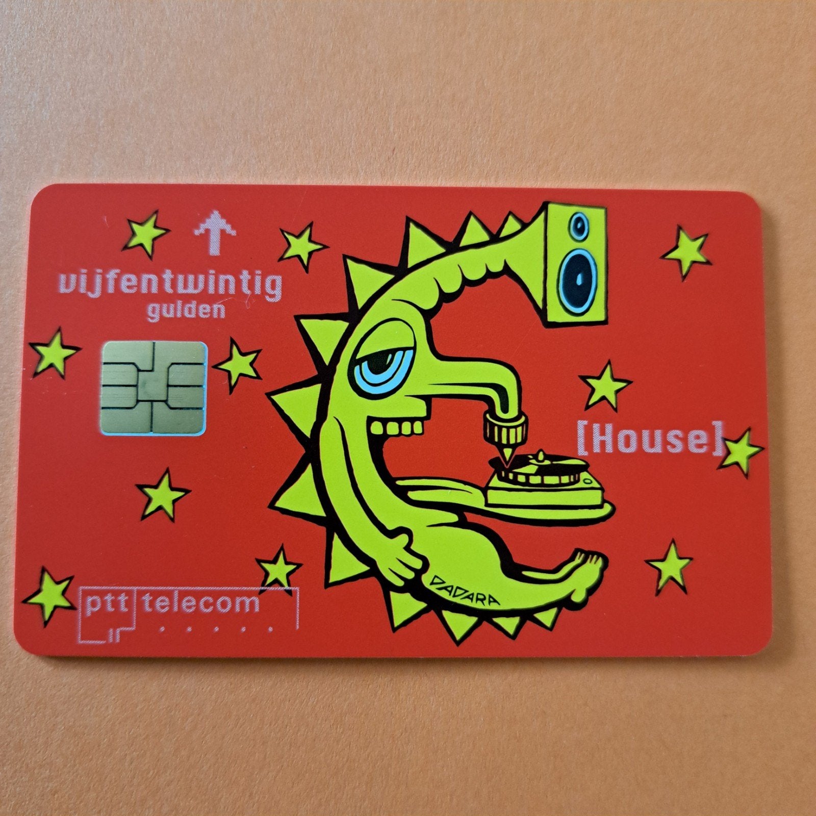 PTT Telecom telefoonkaart 25 gulden House muziek, Ophalen of Verzenden, Nederland