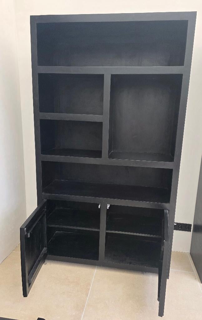 Mango houten kast massief(een geheel), Ophalen, 100 tot 150 cm, Zo goed als nieuw, 25 tot 50 cm
