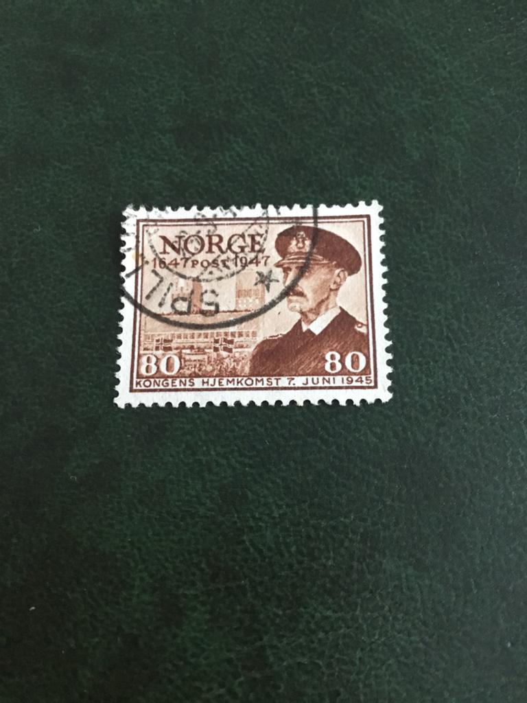 Noorwegen uit 1947, Postzegels en Munten, Postzegels | Europa | Scandinavië, Ophalen of Verzenden, Noorwegen, Gestempeld