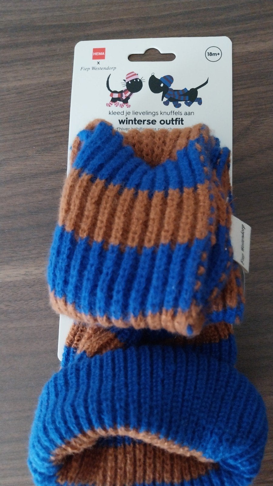 verkleedsetje winterse outfit voor Takkie of Siepie, Hema, Verzenden, Blauw, Nieuw