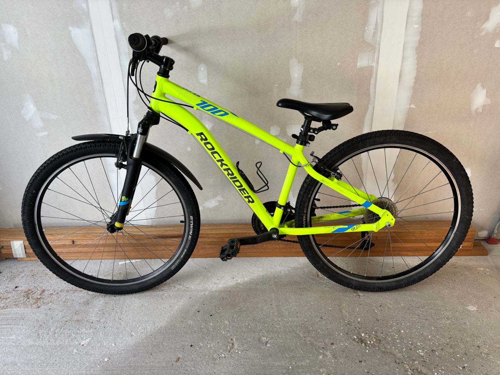 Rockrider ST 100 Mountainbike - Neon Geel, Gebruikt, Hardtail, 49 tot 53 cm, Ophalen
