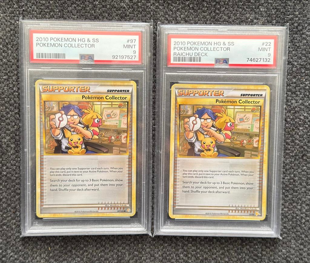 Pokemon Collector HGSS & Raichu Deck -  PSA 9, Ophalen of Verzenden, Zo goed als nieuw, Losse kaart