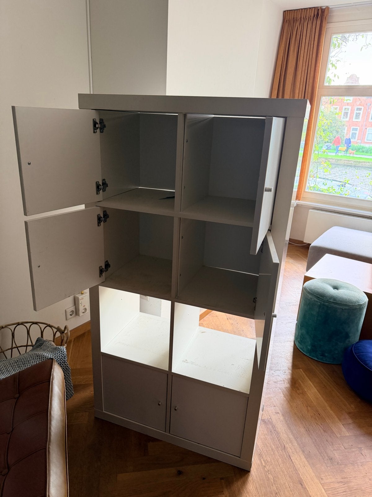 Ikea Kast met opbergvakken en deurtjes, Huis en Inrichting, Ophalen, Gebruikt