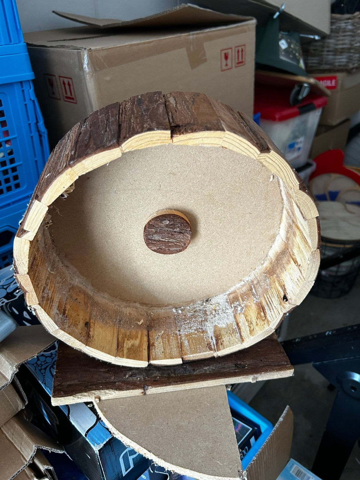 Hamsterhok van glas met veel toebehoren, Ophalen, Gebruikt