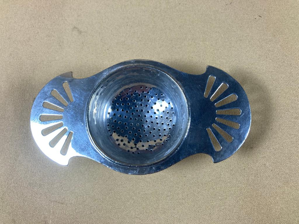 Art Deco verzilverd theezeefje Gero 90, Antiek en Kunst, Ophalen of Verzenden