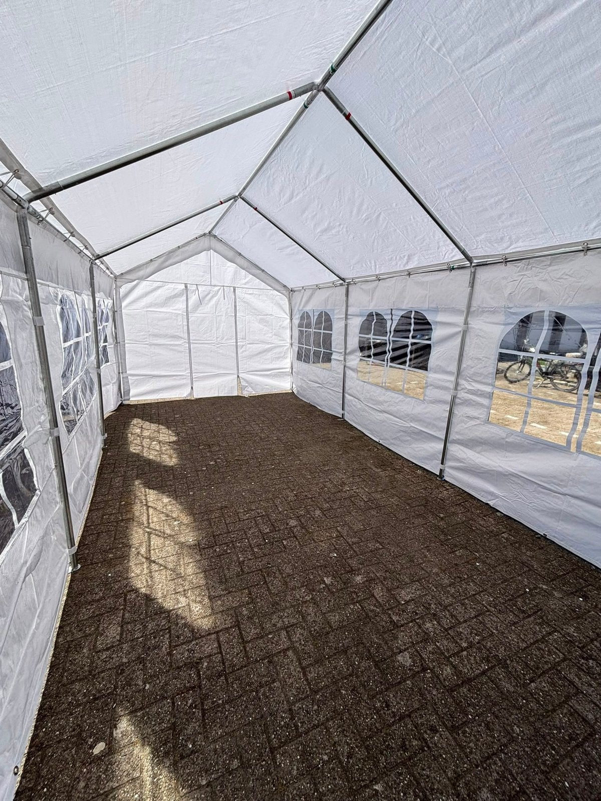 Partytent 3x3m (PE) - €175, Ophalen, Zo goed als nieuw, Minder dan 5 meter