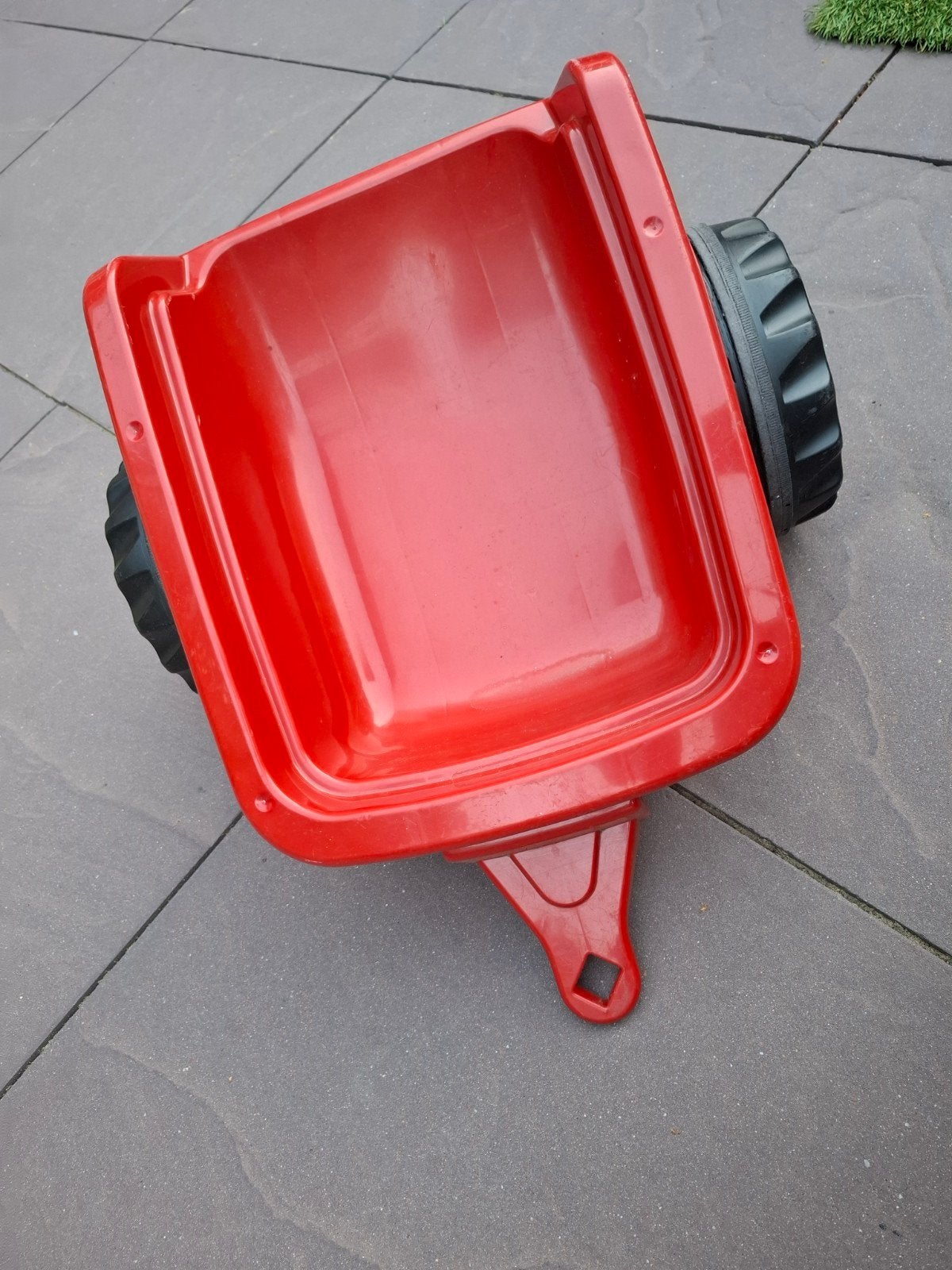 Rode speelgoed tractor kar - aanhanger voor kinderen, Ophalen, Gebruikt