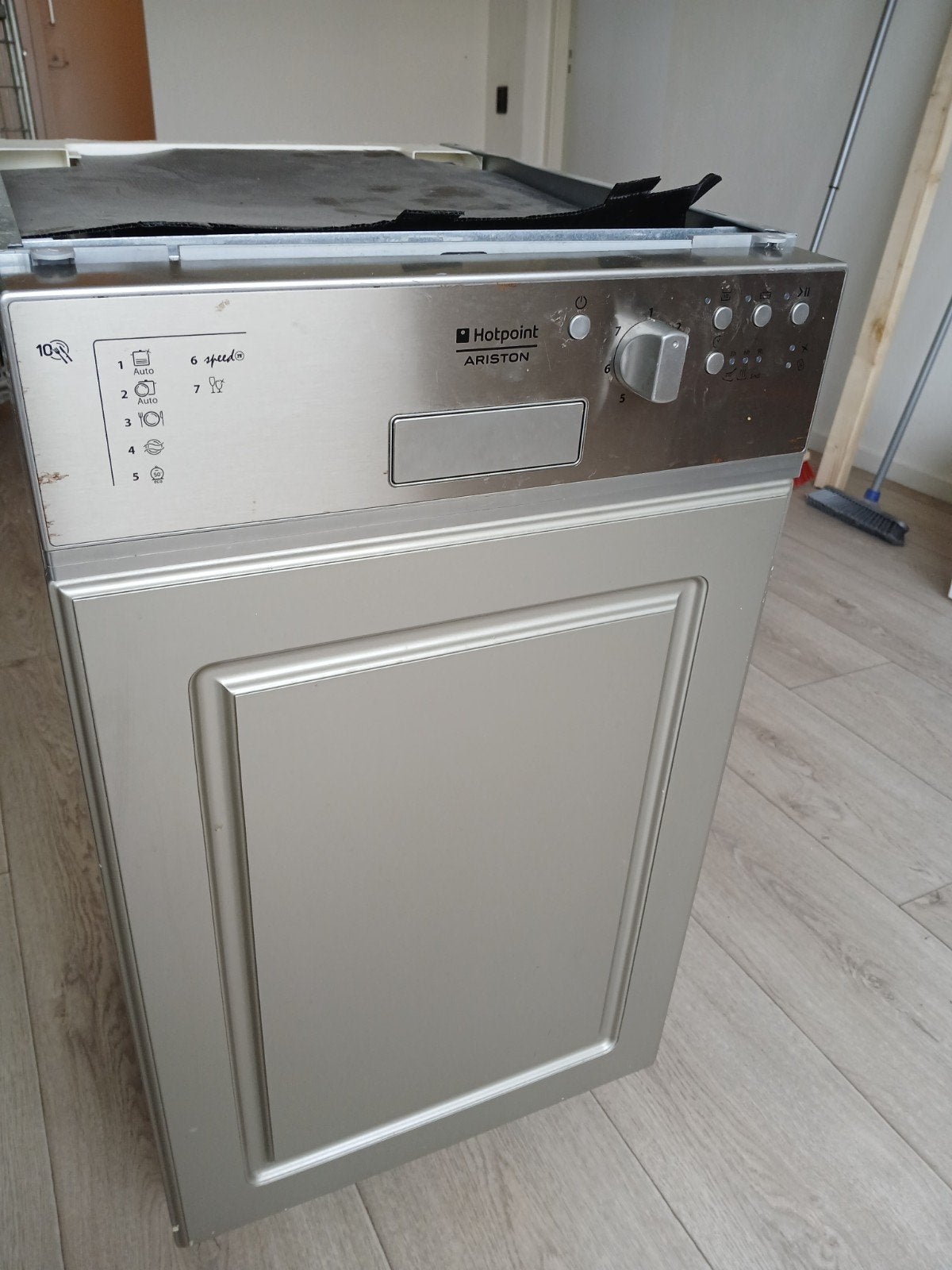 Hotpoint Ariston Inbouw Vaatwasser - Zilver 45 cm breed, Ophalen, Inbouw, Minder dan 85 cm