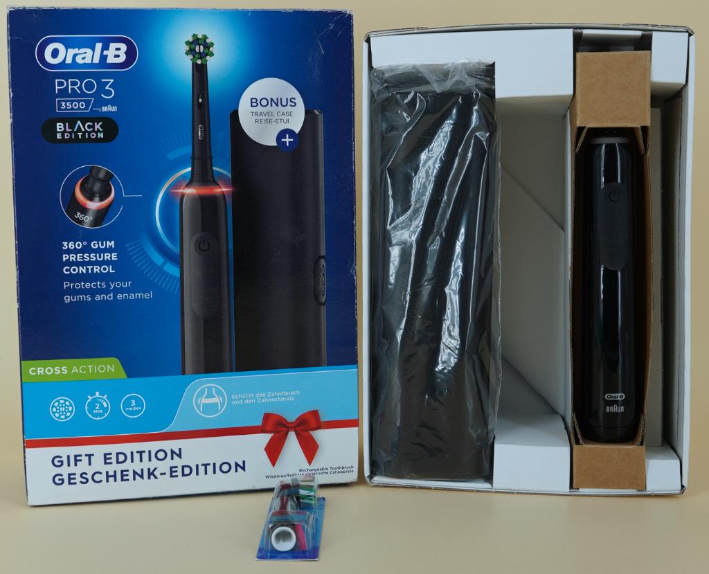 Oral-B Pro 3 3500 Gift Edition - Black Edition, Sieraden, Tassen en Uiterlijk, ., Oral-b, Ophalen of Verzenden, Zo goed als nieuw