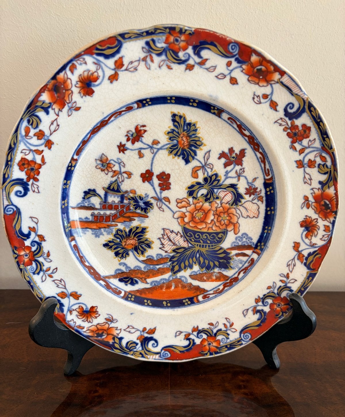 Antieke Minton's Charles Reigh "Amaret Japan" gebaksbordjes, Ophalen of Verzenden