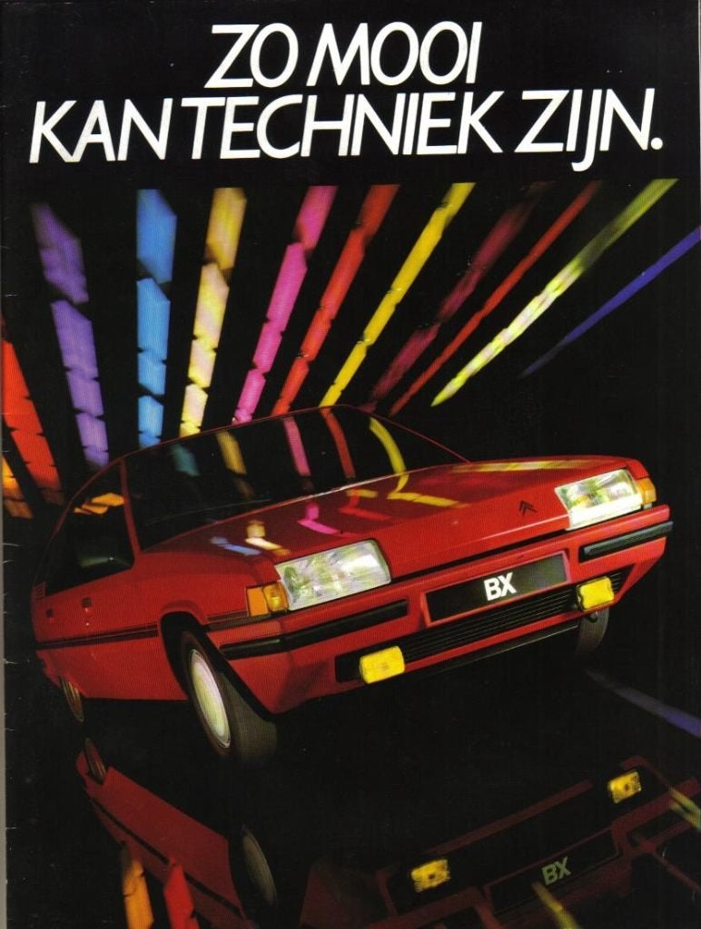 Brochure Citroen BX September 1985, Ophalen of Verzenden, Gelezen, Citroën