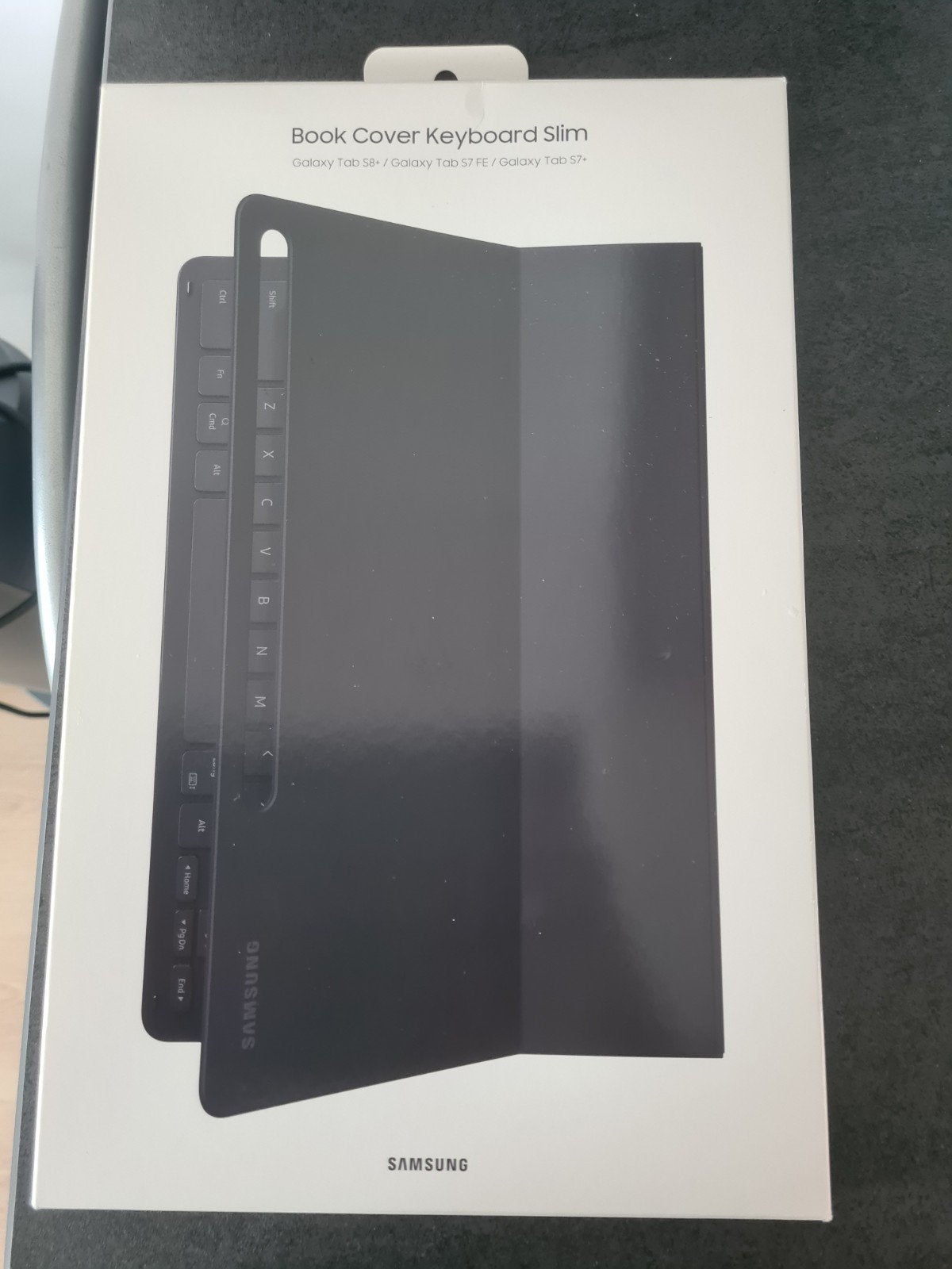 Samsung BookCover Keyboard Slim voor Galaxy Tab S8+/S7 FE/S7, Nieuw, Ophalen of Verzenden, Draadloos, Qwerty