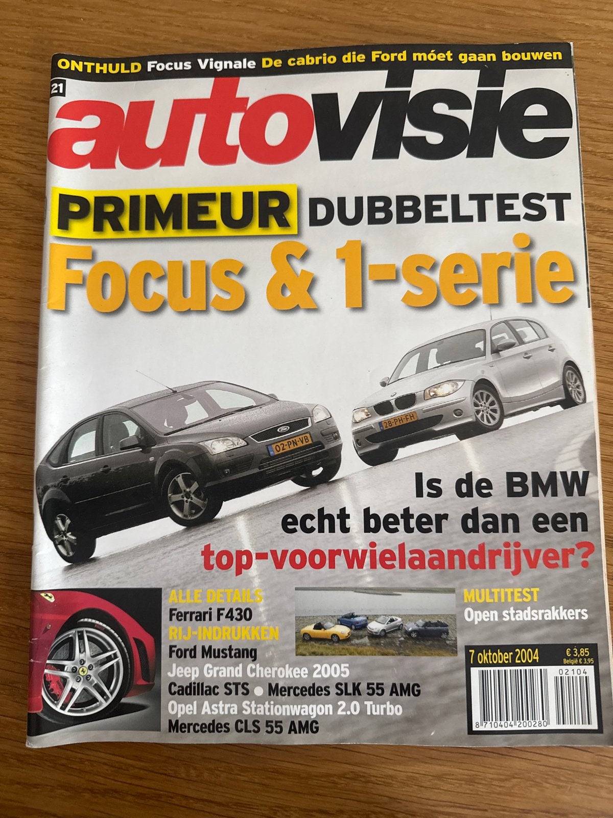 Autovisie Magazine - Focus & 1-serie Dubbeltest (2004), Ophalen of Verzenden, Gelezen