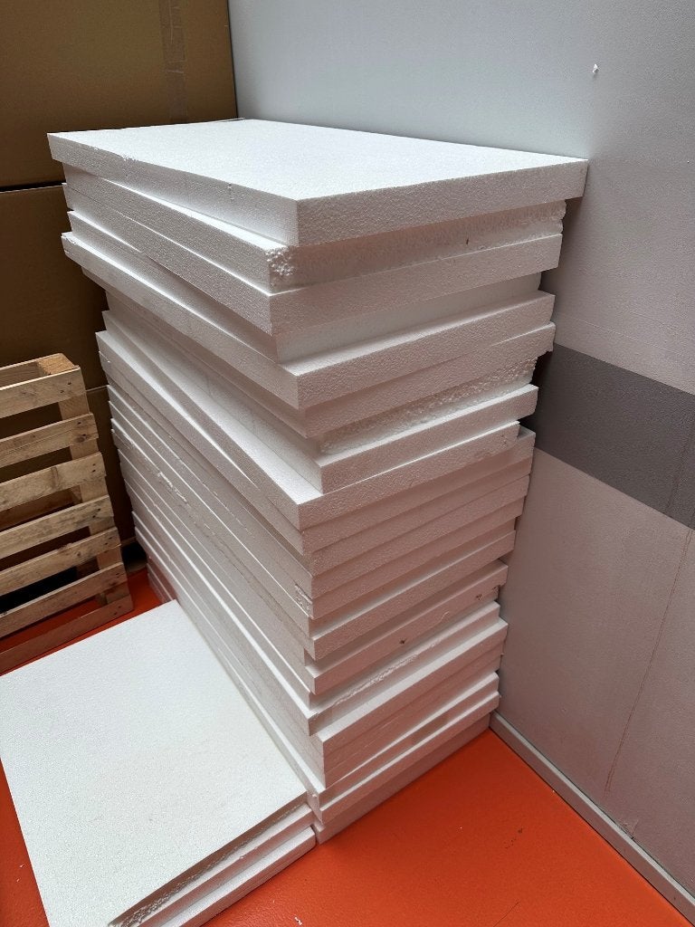 Partij piepschuim 100 x 50 x 5 cm | EPS isolatieplaat, Ophalen, Dakisolatie, 4 tot 8 cm, 15 m² of meer