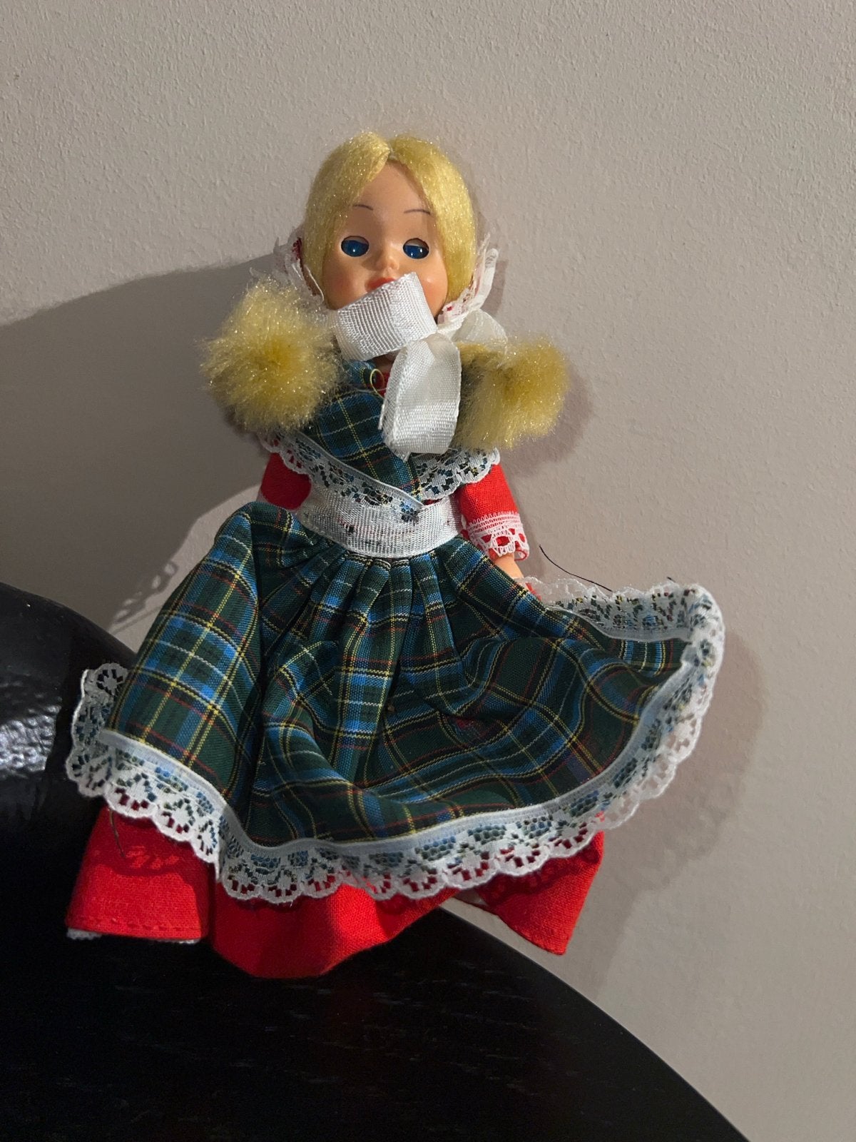 Vintage pop met Schotse ruit jurk, Ophalen of Verzenden