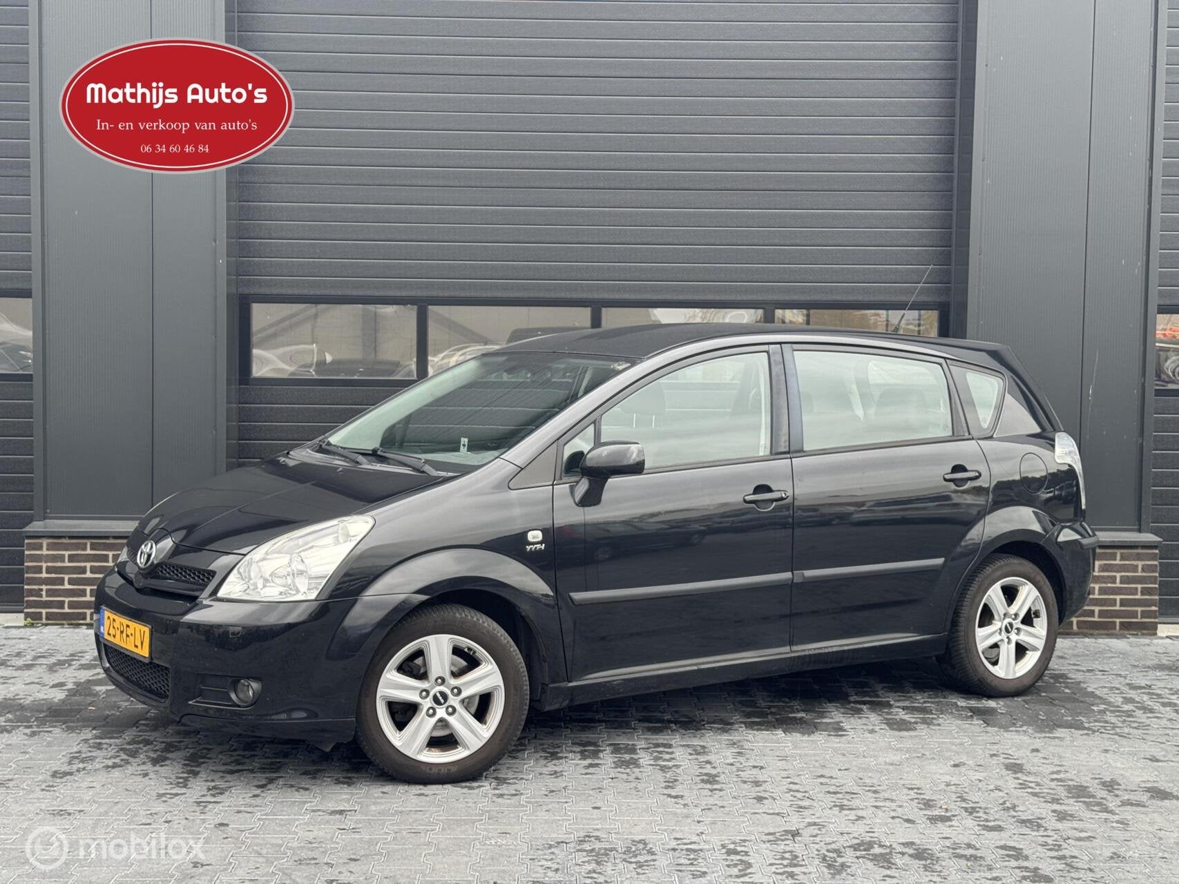 Toyota Corolla Verso 1.8 VVT-i Luna, lees text!, 1330 kg, 4 cilinders, 129 pk, Zwart