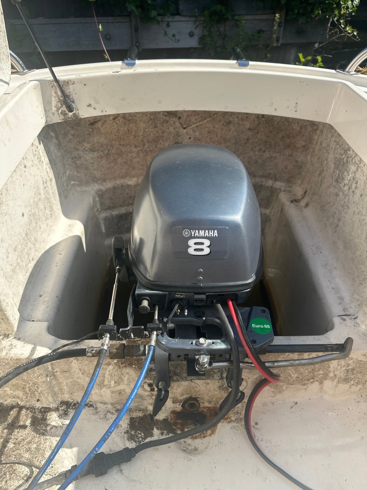 Yamaha 8pk (geüpgraded naar 9.9pk) buitenboordmotor compleet, Watersport en Boten, Ophalen, Gebruikt, 5 tot 10 pk, Yamaha