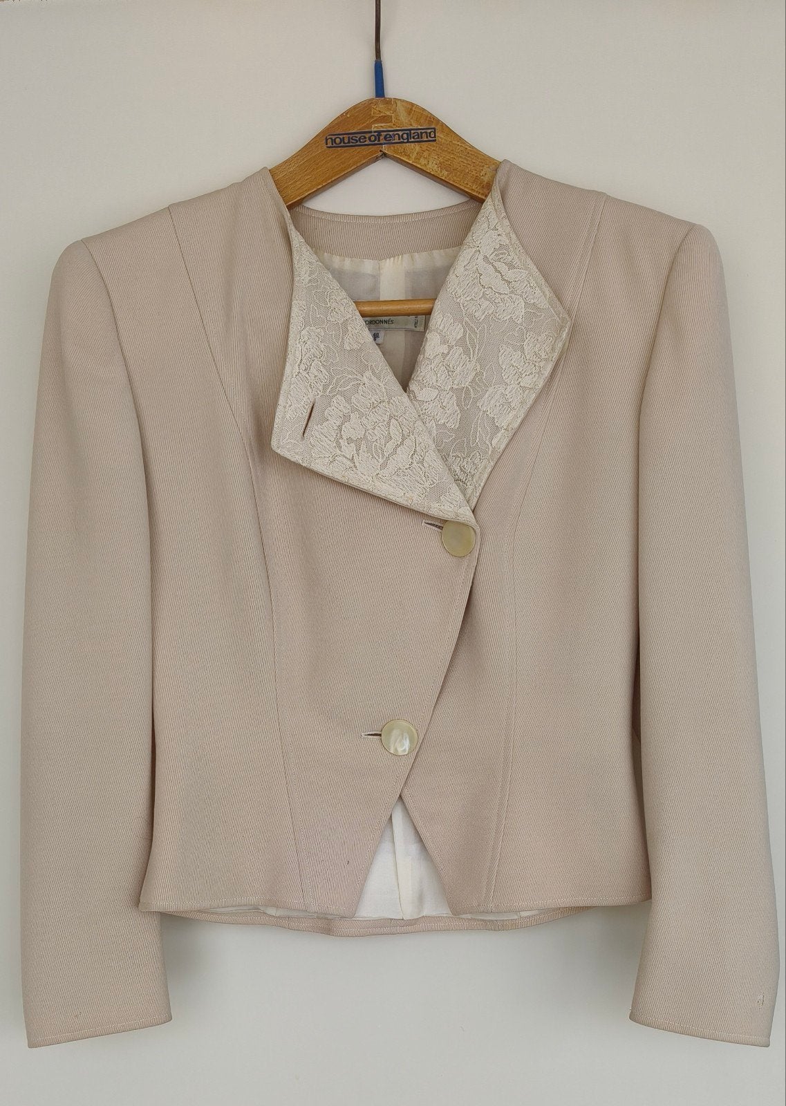 Christian Dior Vintage Jasje - Beige - Maat 40, Kleding | Dames, Maat 38/40 (M), Beige, Ophalen of Verzenden, Jasje