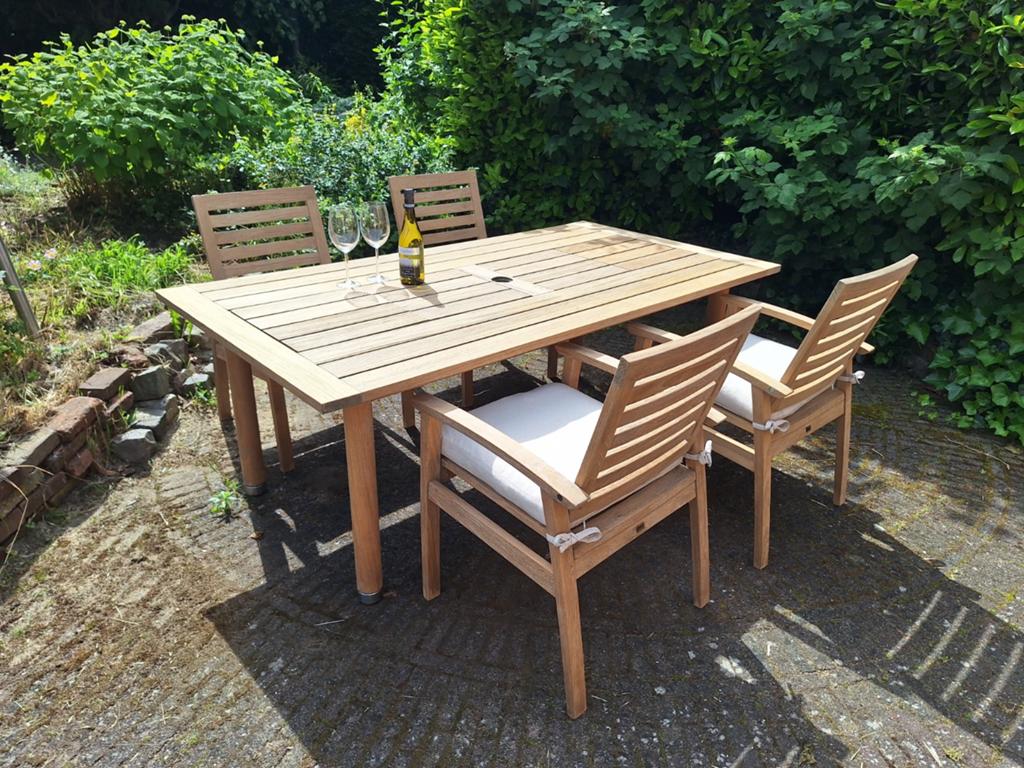Gloster tuinset, Tuin en Terras, Tuinsets en Loungesets, Ophalen, Gebruikt, Teakhout