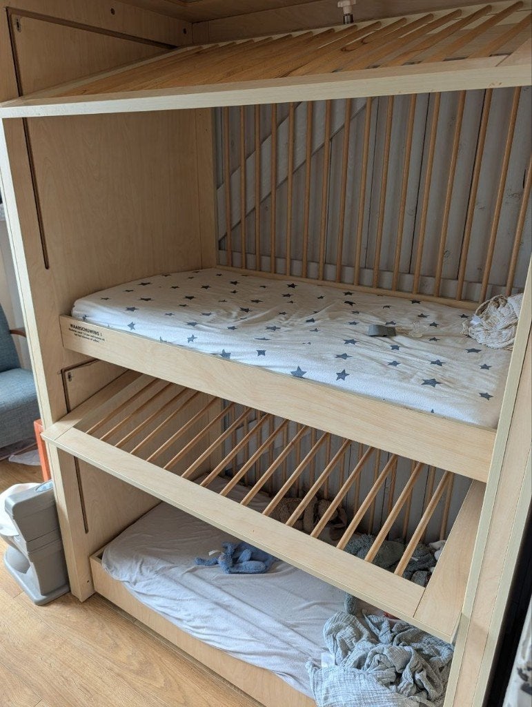 Duobed / Stapelbed / Tweelingbed van De Tol  - 60x120, Ophalen, Gebruikt, Overige typen