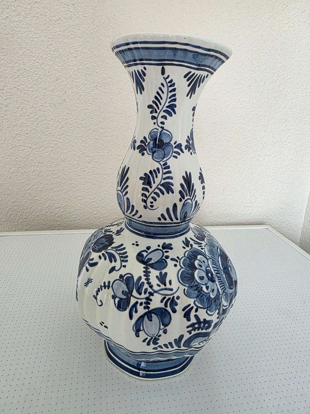 Prachtige Delfts Blauwe Vaas - Handgeschilderd Holland, Antiek en Kunst, Antiek | Vazen, Ophalen