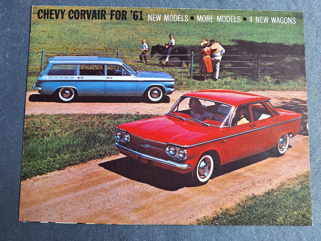 Brochure CHEVY CORVAIR - 1961 USA, Verzenden, Zo goed als nieuw, Overige merken