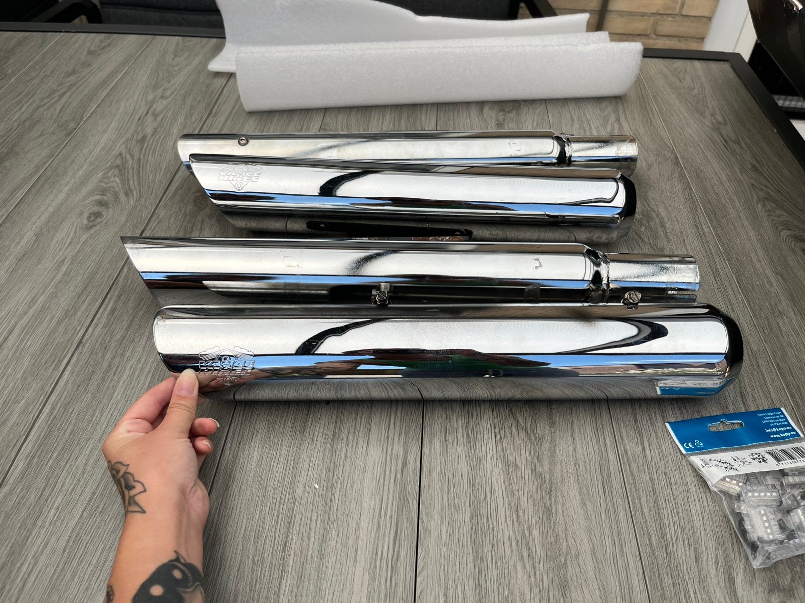 Vance & Hines slip on einddempers, Motoren, Ophalen, Gebruikt