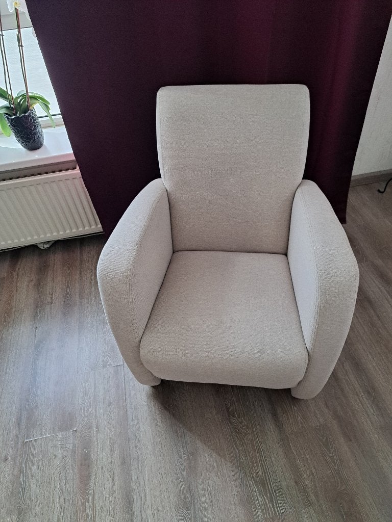 Luxe zitstoel (fauteuil), Huis en Inrichting, Fauteuils, Ophalen, Gebruikt, 75 tot 100 cm, Stof