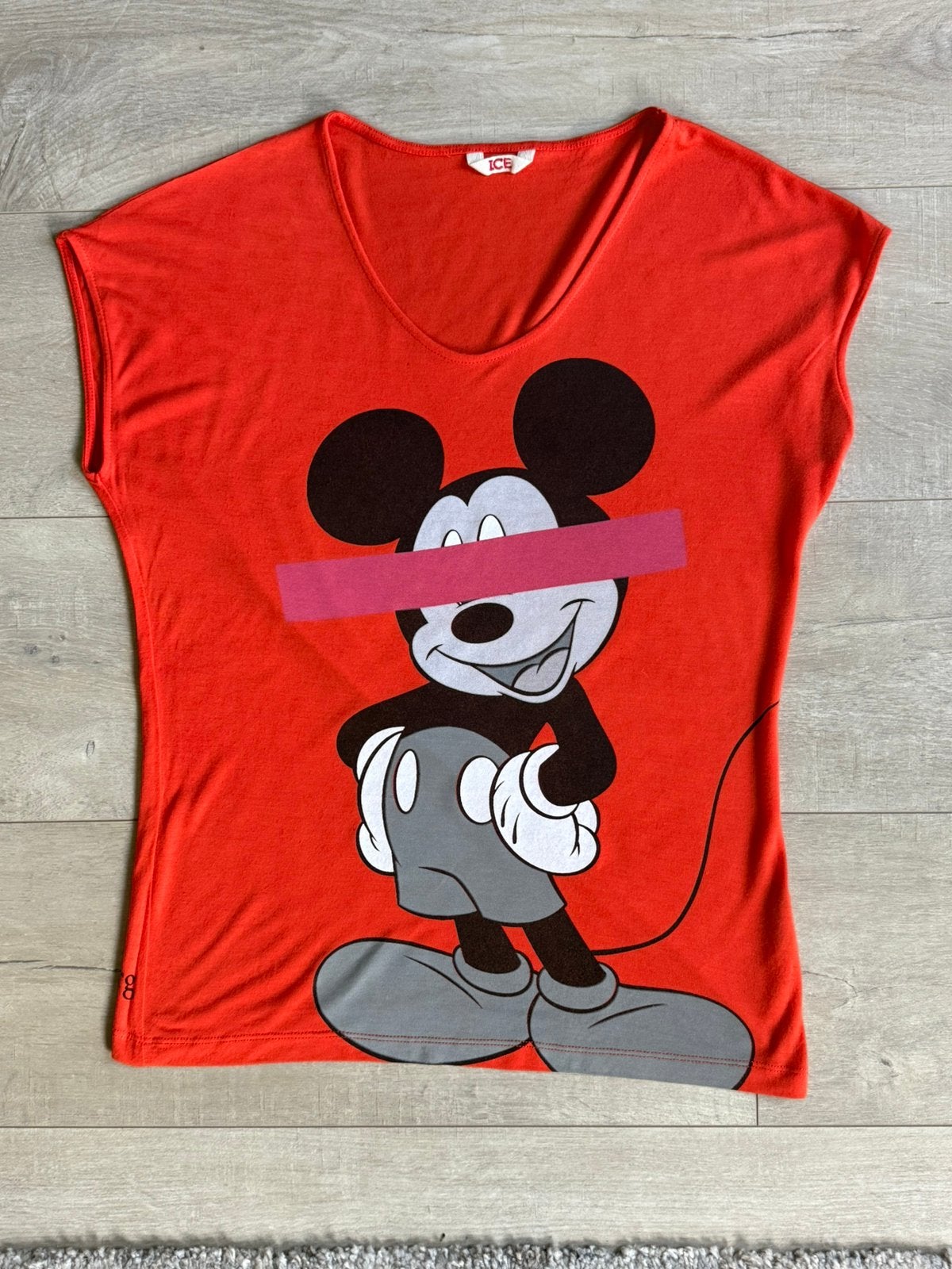 Iceberg Mickey Mouse T-shirt Maat 40, Maat 38/40 (M), Ophalen of Verzenden, Korte mouw, Gedragen