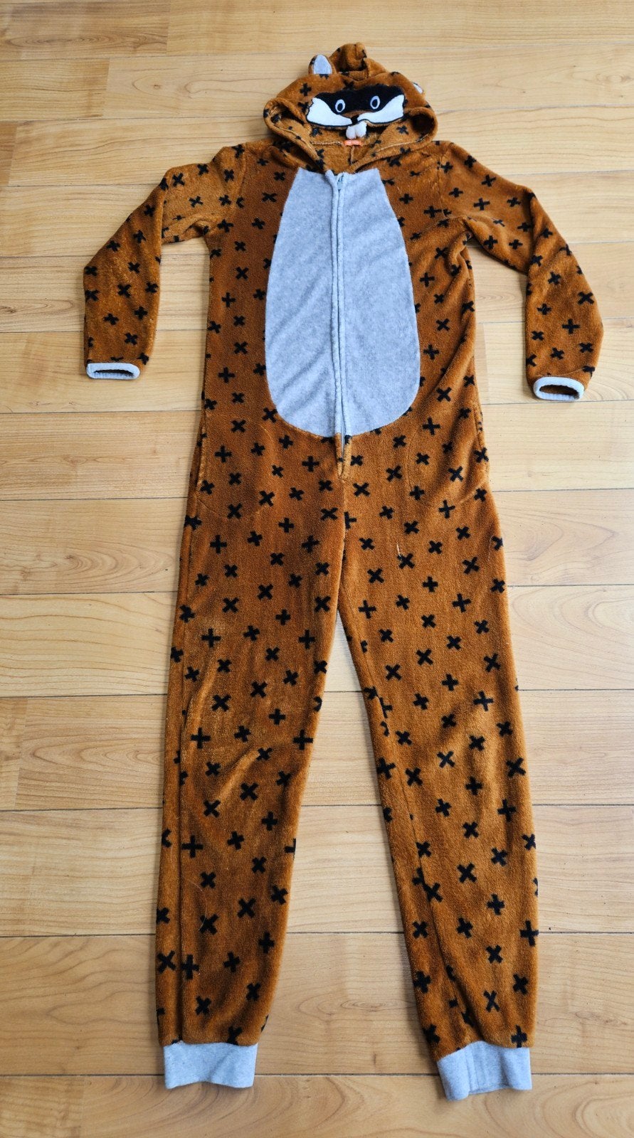 Hema Onesie Wasbeer - Maat 158/164, Ophalen of Verzenden, Gebruikt, Hema, Jongen of Meisje