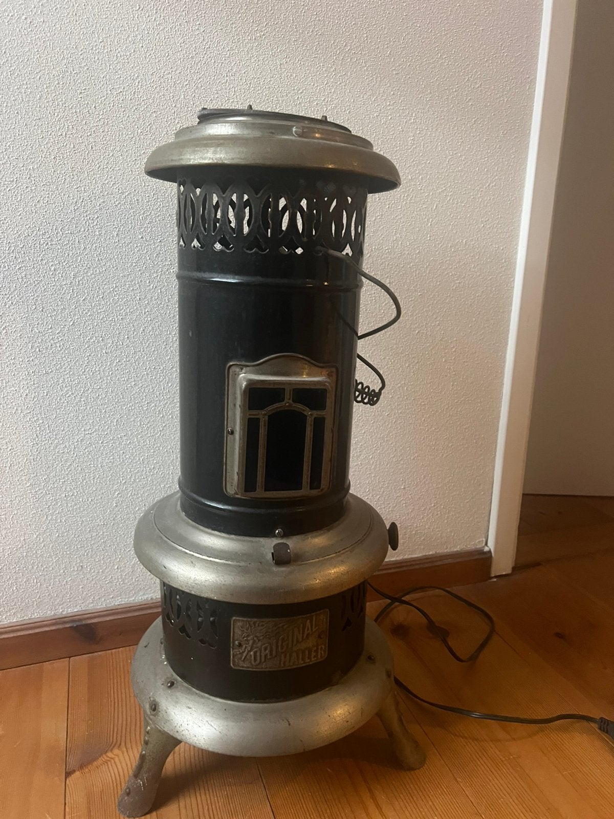 Orginele haller kacheltje zwart, Gebruikt, Overige brandstoffen, Petroleumkachel, Ophalen of Verzenden