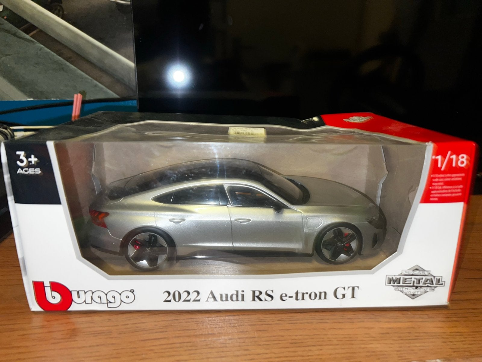 2022 Audi RS e-tron GT 1:18 modelauto, Hobby en Vrije tijd, Modelauto's | 1:18, Ophalen, Nieuw, Auto, Bburago