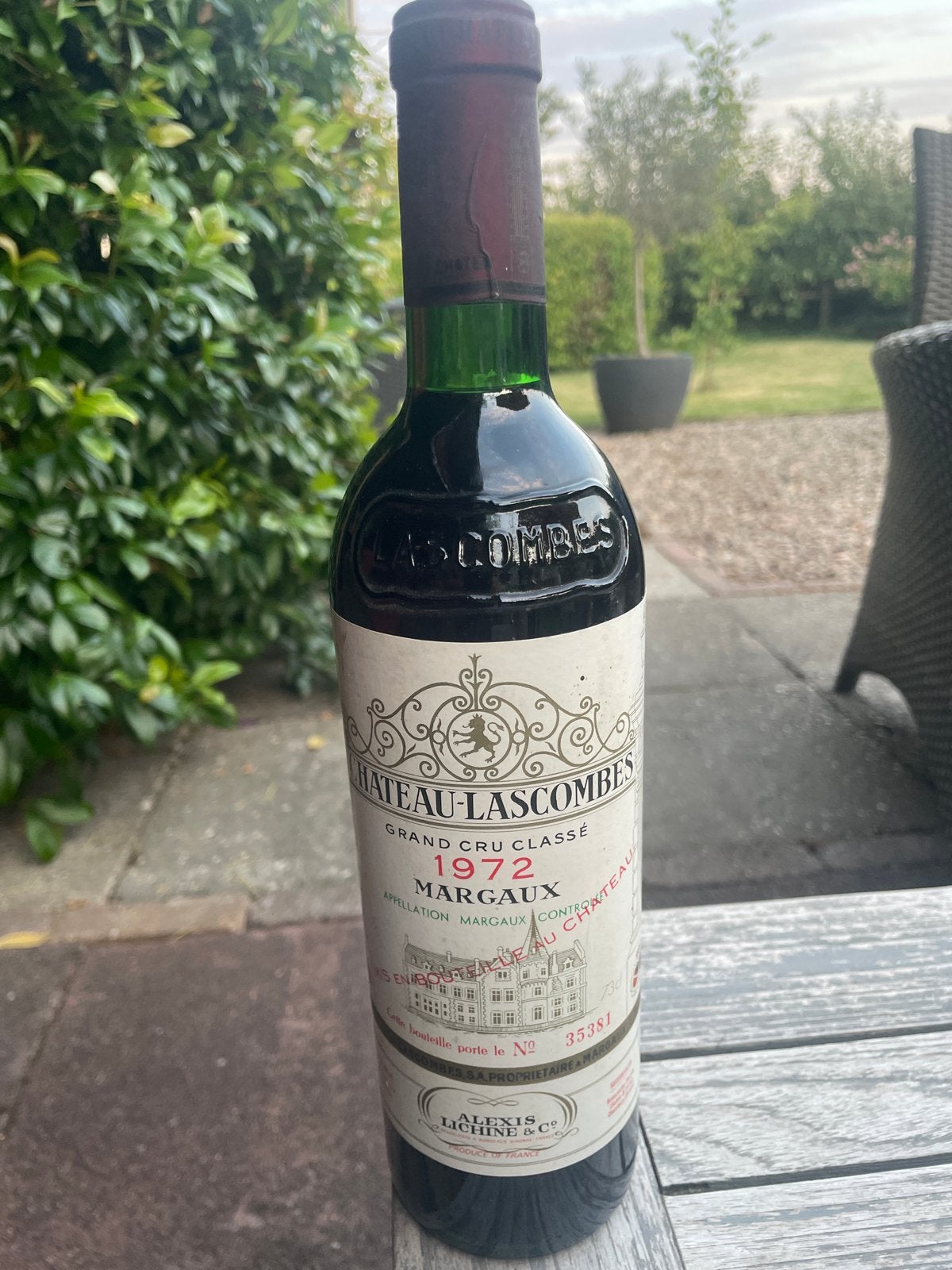 Château Lascombes Margaux 1972 - Vintage Rode Wijn, Ophalen, Gebruikt, Frankrijk, Rode wijn