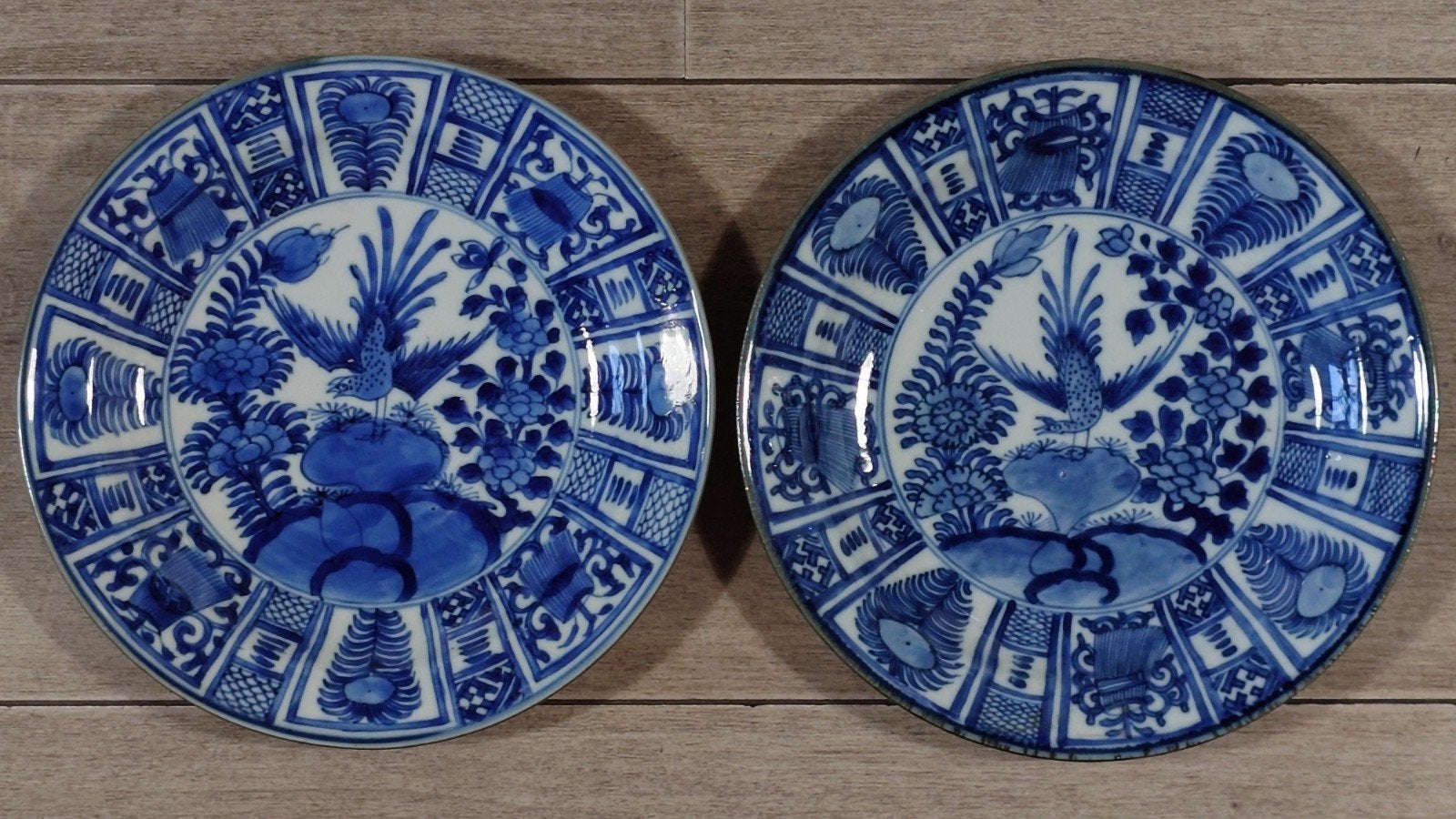 Chinese Kangxi "Kraak Wanli' borden, Ophalen of Verzenden