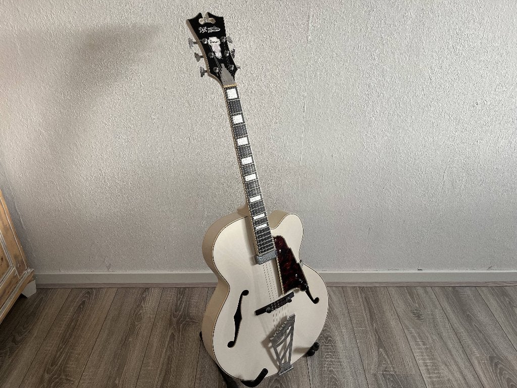 D'Angelico Premier EXL-1 Champagne Hollow body gitaar, Muziek en Instrumenten, Snaarinstrumenten | Gitaren | Elektrisch, Ophalen