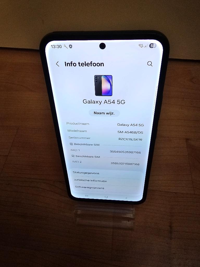 Samsung A54 5G 128gb, Telecommunicatie, Mobiele telefoons | Samsung, Zwart, Ophalen of Verzenden, Zo goed als nieuw, Zonder simlock