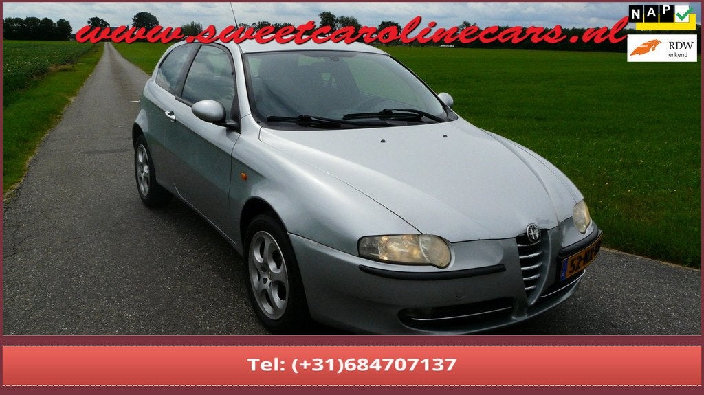 Alfa Romeo 147 1.6 T.Spark Edizione Sportiva 105 PK! ,Airco,, Auto's, Alfa Romeo, Voorwielaandrijving, Stof, Gebruikt, 4 cilinders