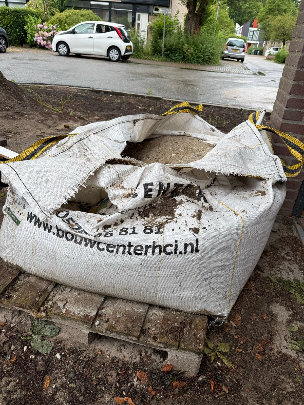 Big bag met 0,5m3 zand grind, Ophalen, Gebruikt, Straatzand