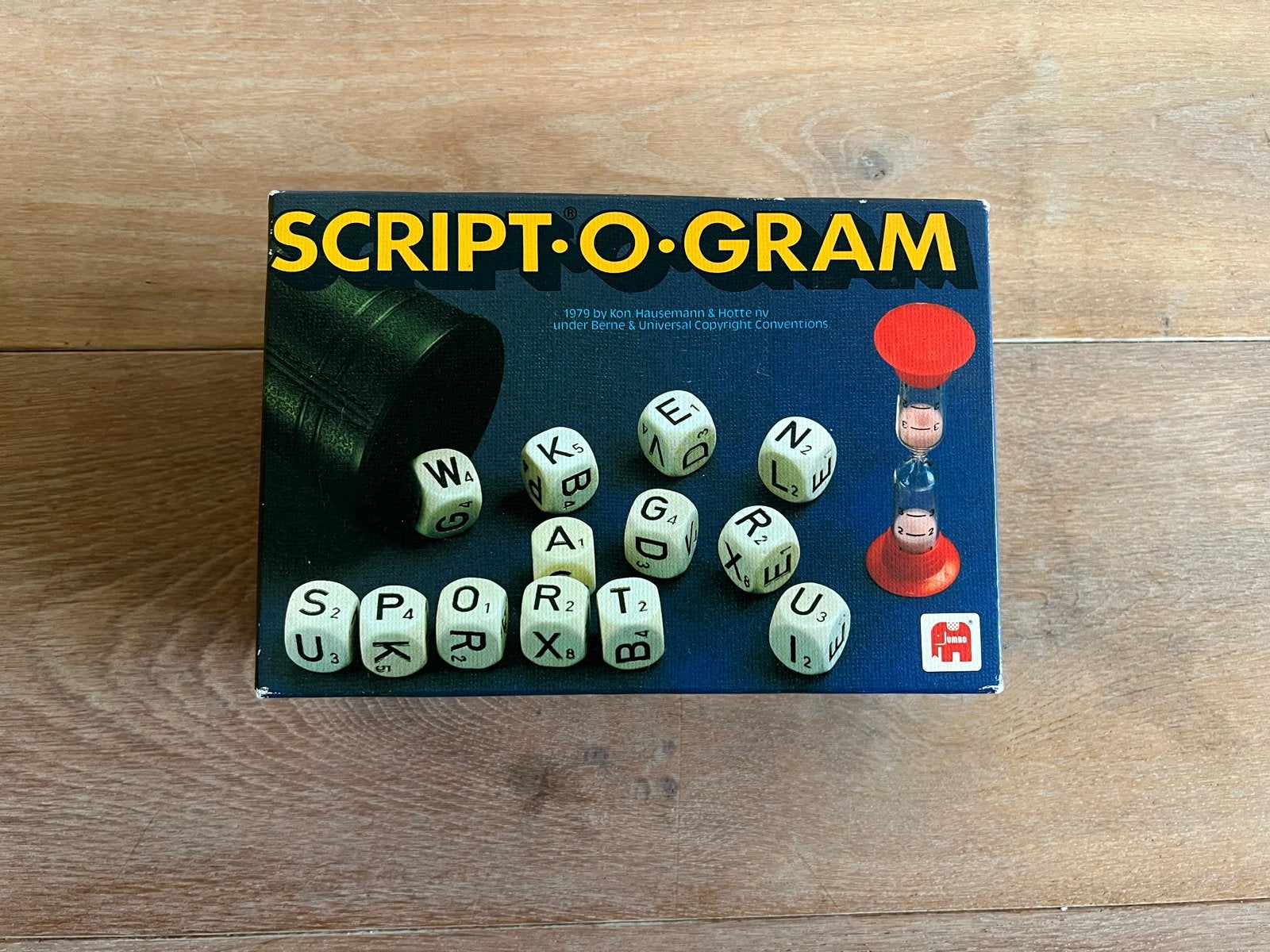 Script-O-Gram Letterspel - Vintage Jumbo Spel, Hobby en Vrije tijd, Een of twee spelers, Ophalen of Verzenden, Zo goed als nieuw