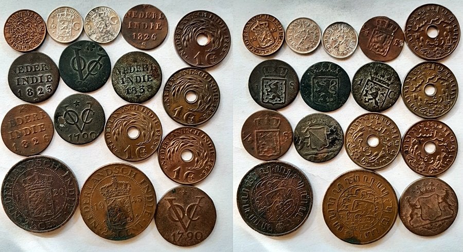 16 munten VOC-Nederlands Indië, Verzenden, Vóór koninkrijk, Overige waardes