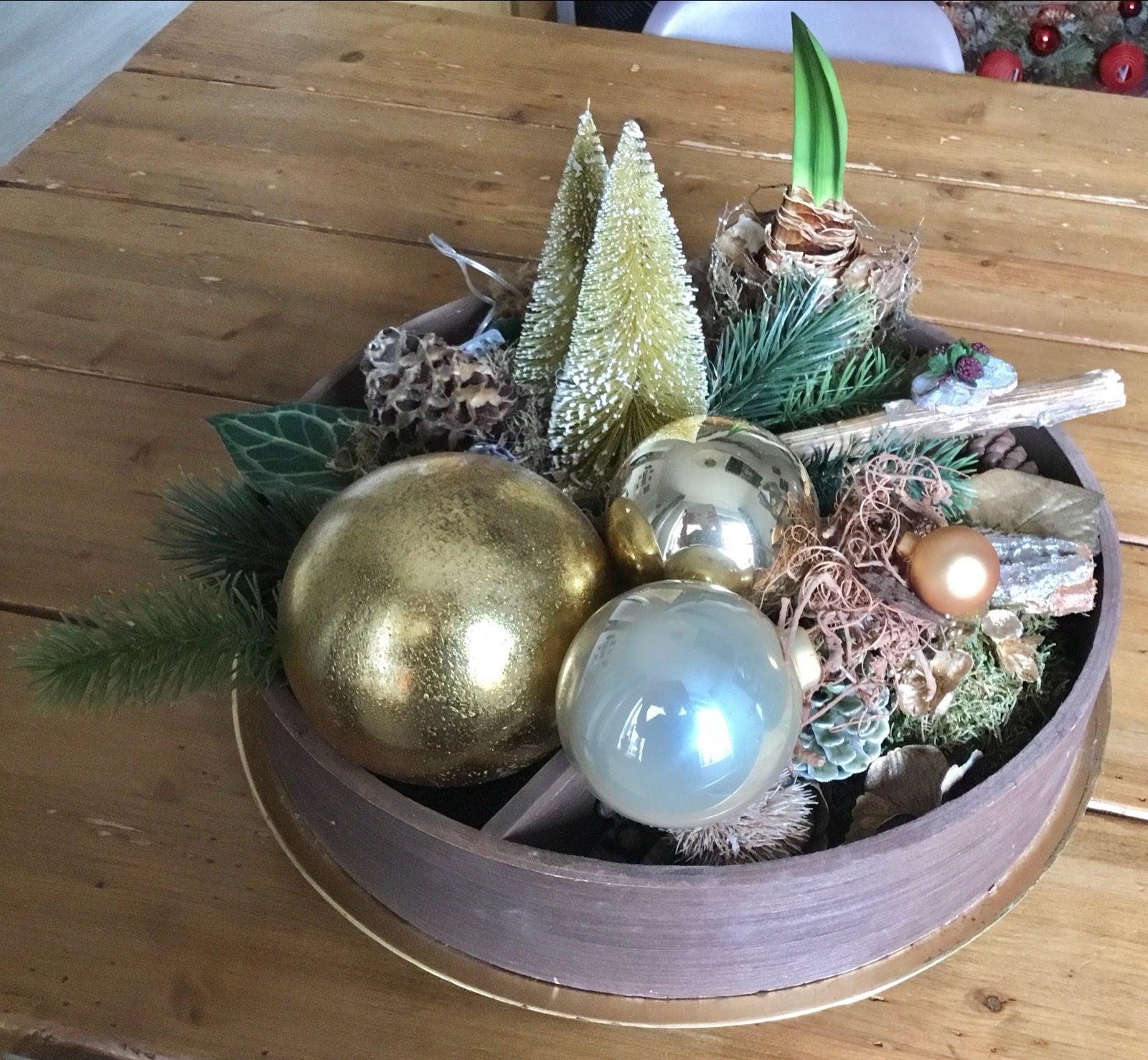 KERSTSCHAAL 40 CM. DOORSNEE, Diversen, Ophalen of Verzenden, Gebruikt
