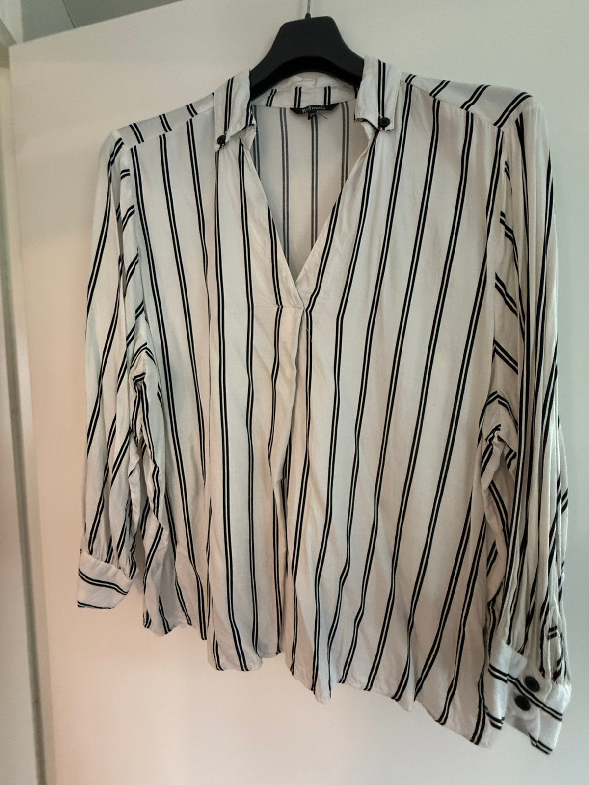 Blouse ms mode maat 50, Ophalen of Verzenden, Zo goed als nieuw, Maat 46/48 (XL) of groter, Blauw