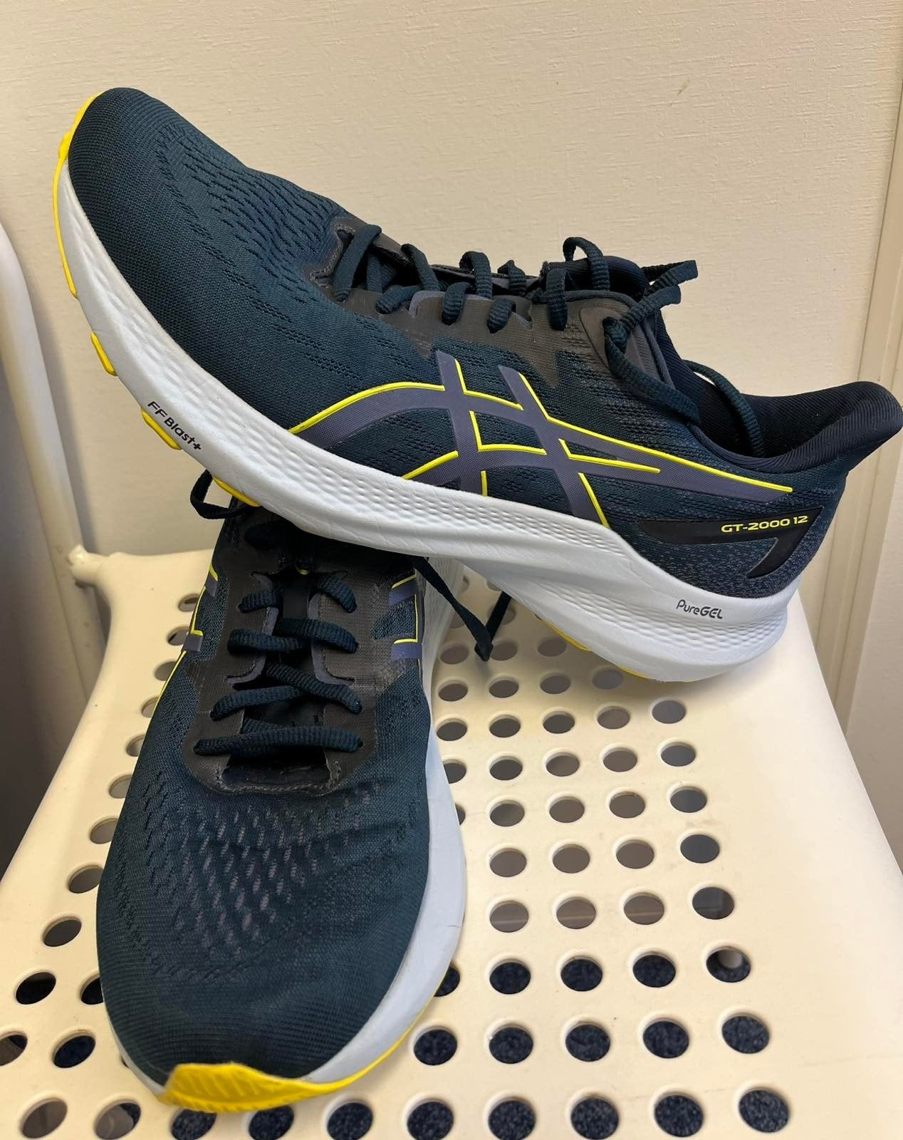 ASICS GT-2000 12 hardloopschoenen, maat 45, Blauw, Ophalen of Verzenden, Asics, Sneakers of Gympen