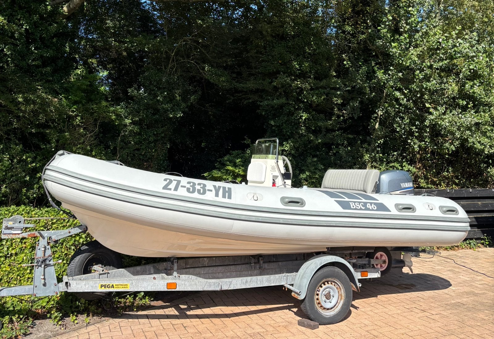 Brig bsc46 50pk yamaha 4takt, Watersport en Boten, Pomp, 50 pk, Ophalen, Polyester/glasvezel