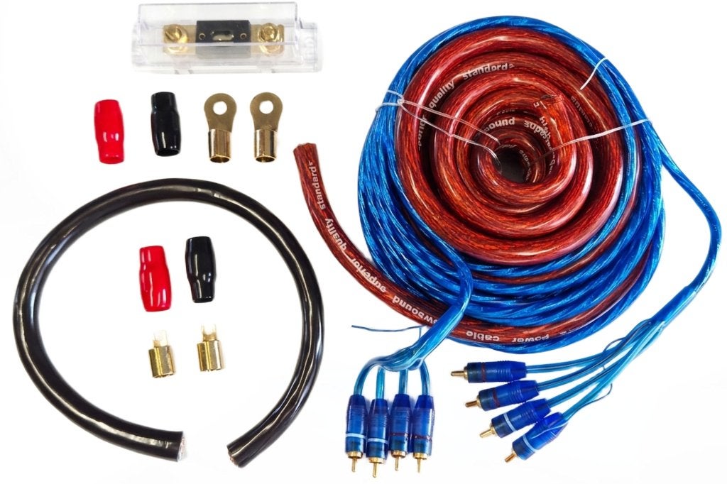 50mm2 New-Sound kabelset met 4-Kanaals RCA Signaalkabel, ., Nieuw, Ophalen of Verzenden, .