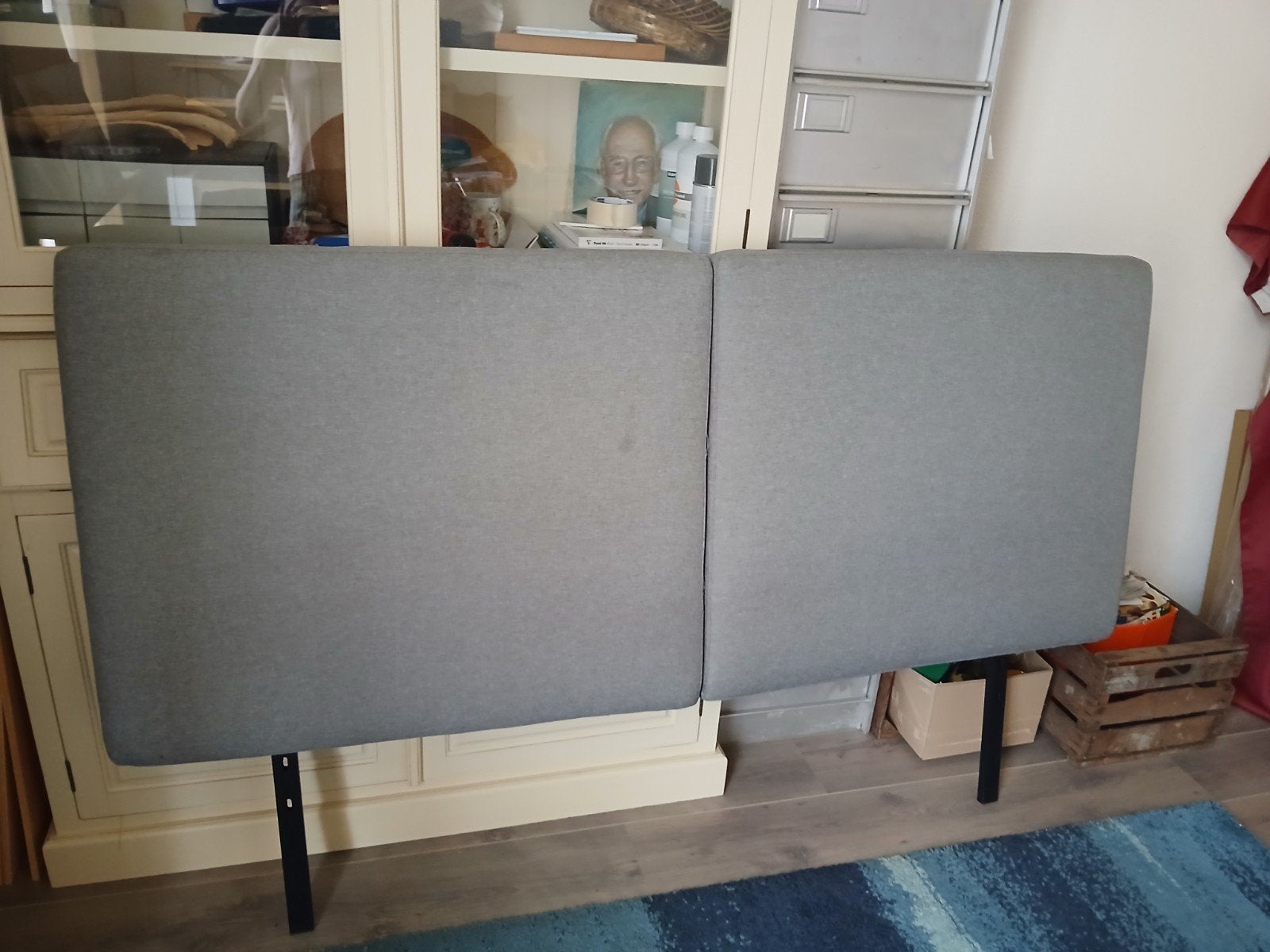 EMMA bed headboard 180 cm, Ophalen, Tweepersoons, 180 cm, Stof